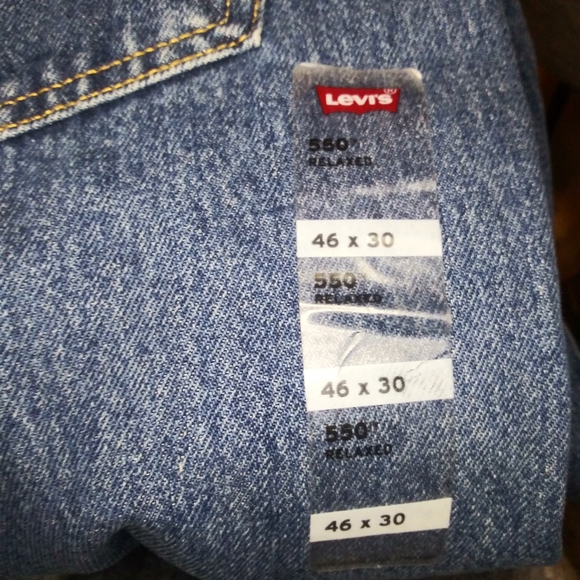 Levi's 550 Red Label 46 x 30 100% Cotton Relaxed Fit Jeans - Picture 11 of 16